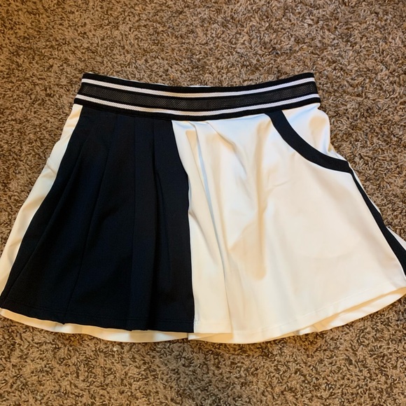 Free People Movement Round Robin Colorblock Skirt - black and white - Picture 5 of 7